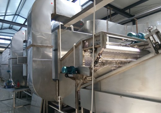 Stainless steel food ingredient processing equipment